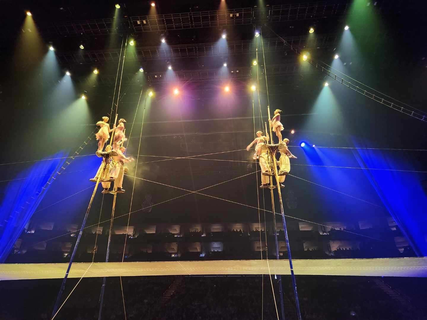 Trapeze artists at the May 27 Cirque du Soleil show in Kansas City ...